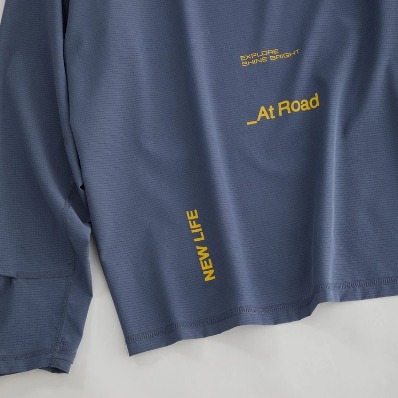 تي شيرت أنيق بأكمام طويلة للجنسين ماص للرطوبة في الهواء الطلق وقميص داخلي رياضي، قميص أساسي بأكمام طويلة سريع الجفاف في الهواء الطلق #5