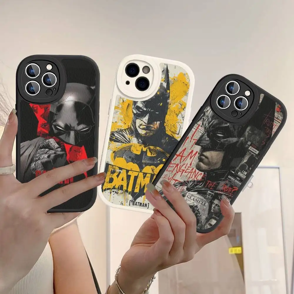 

Classic Hero B-batmanS TV Movie Phone Case Hard Leather For IPhone 16 15 14 13 12 Mini 11 14 Pro Max Xs X Xr 7 8 Plus Fundas