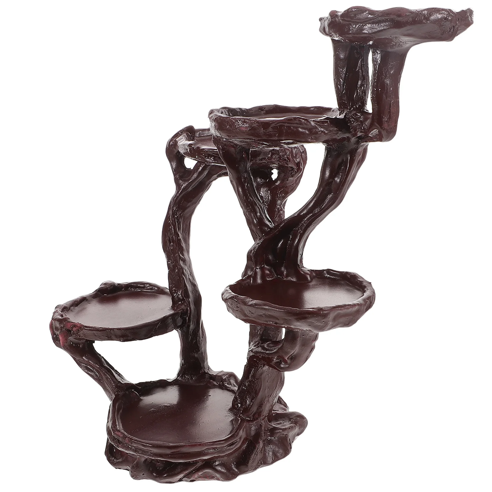 

Resin Candlestick Holder Decorative Tealight Holder Exquisite Art Candlestick for Home Restaurant Table Decor