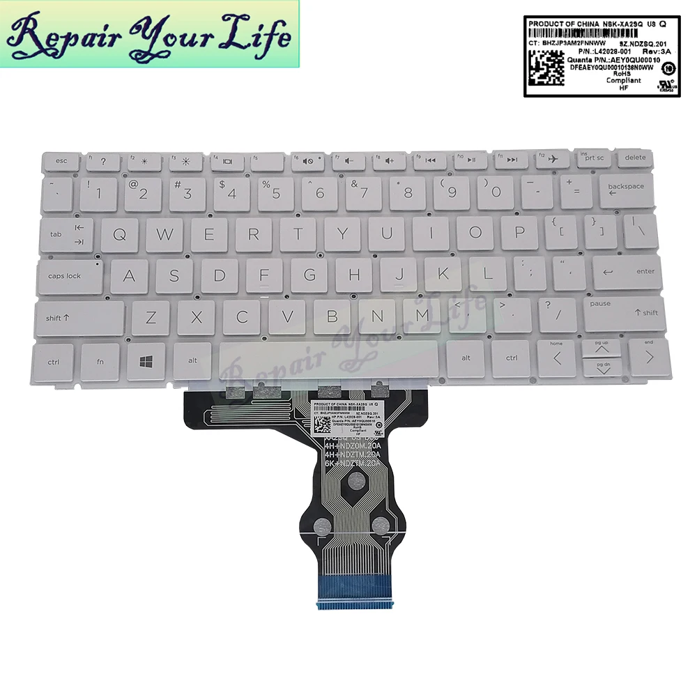 US RUS/Russian Keyboard For HP stream 11-aj 11-AK aj0003ur AK1010NR AK1012 AK1020 Laptop Keyboard English L42028-001 9ZNDZ8Q201
