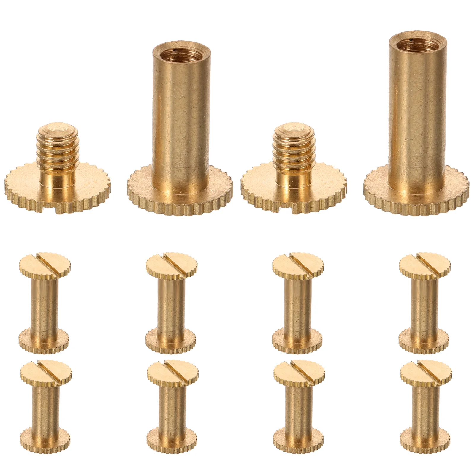 

10Pcs Locking Screw Rivets Metal Threaded Screws for Belt Craft Bookbinding Applications Screws for