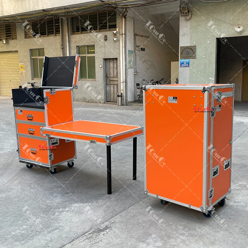 Estojo para impressora Flight Zone Deluxe com 3 gavetas e rodízios e mesa lateral