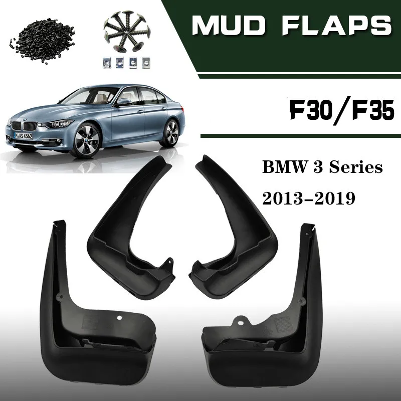 Car 4pcs Mud Flaps Guards For Bmw 3 Series F30 F31 2012 - 2018 Mudflaps Splash Fender Guards Mudguards Wheel Mud Tire fenders