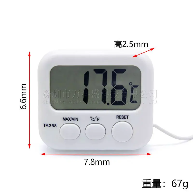 

20PCS Digital Thermometer Ta358a Refrigerator Fish Tank Indoor Household Electronic Thermometer
