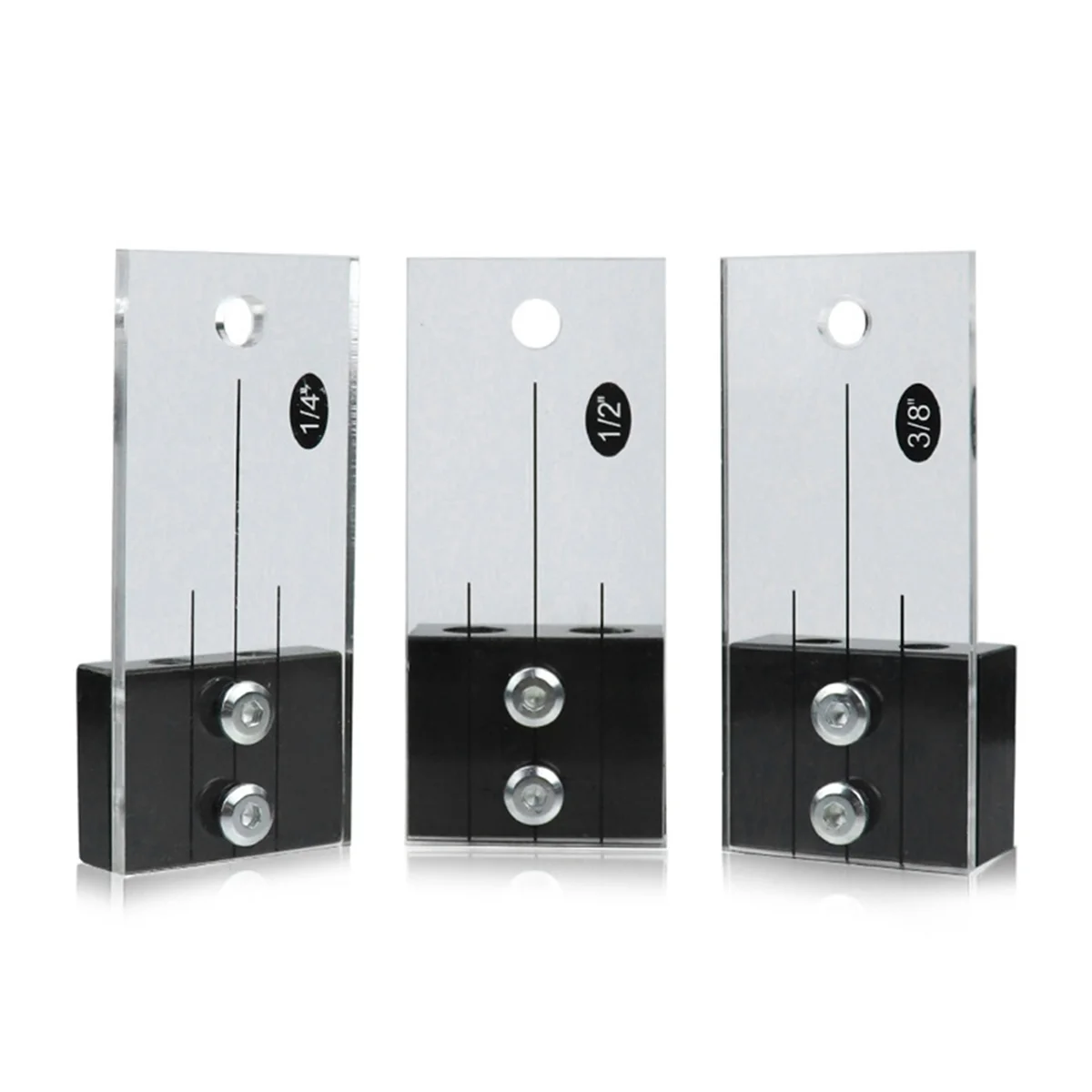Localizador de agujeros rectos para carpintería, Kit de punzonado Vertical, herramientas de carpintería DIY, 1/4 pulgadas
