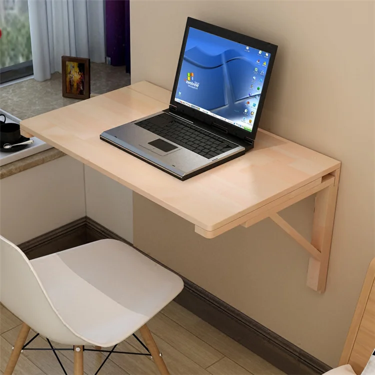 Wall Mounted Floating Computer Desk Folding Laptop Table Sturdy Brackets Multifunctional Desk For Office Home Kitchen