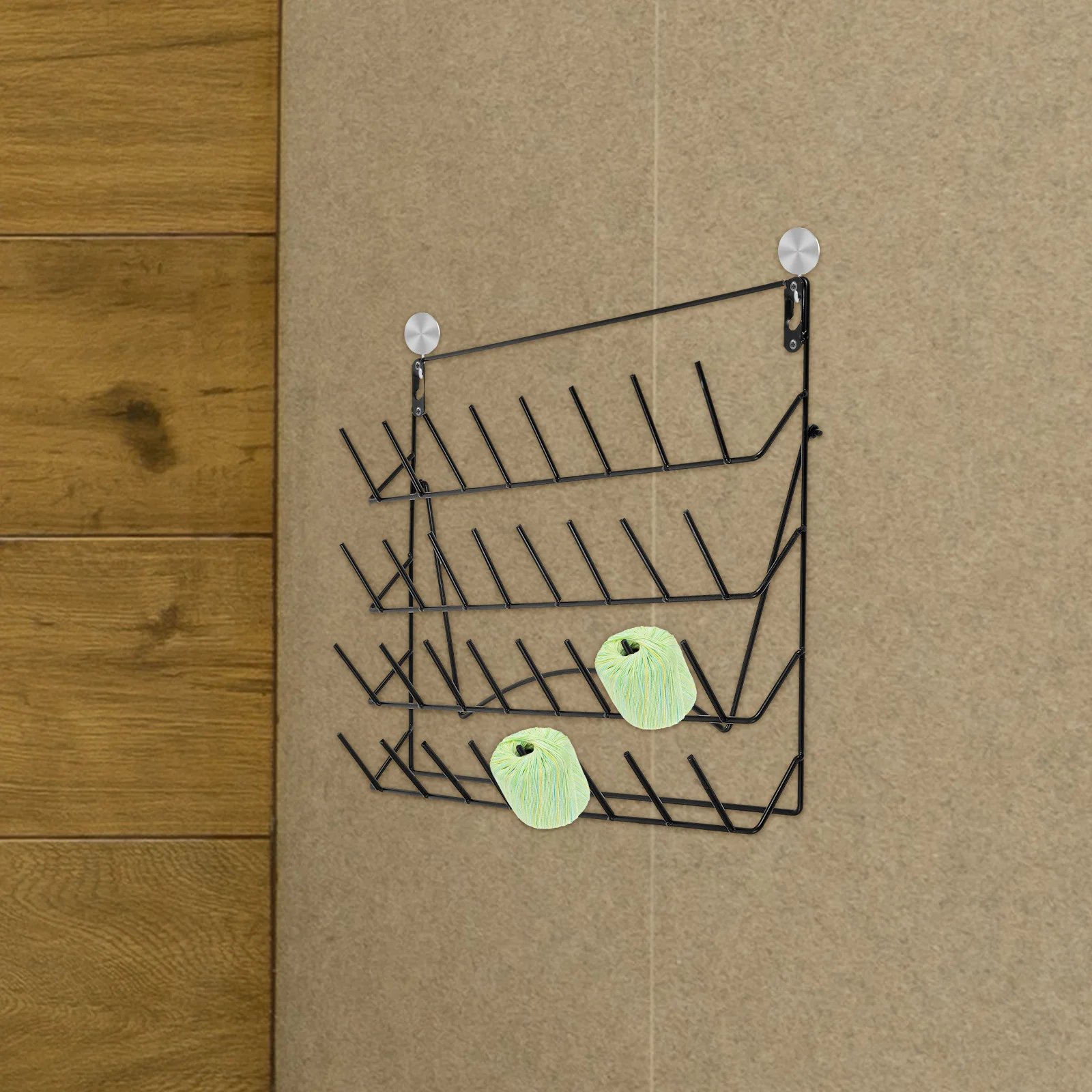 

Iron Wall Storage Rack Large Capacity Durable Construction Minimalist Style for Market Stalls Pop-Up Booth Hanging Organizer