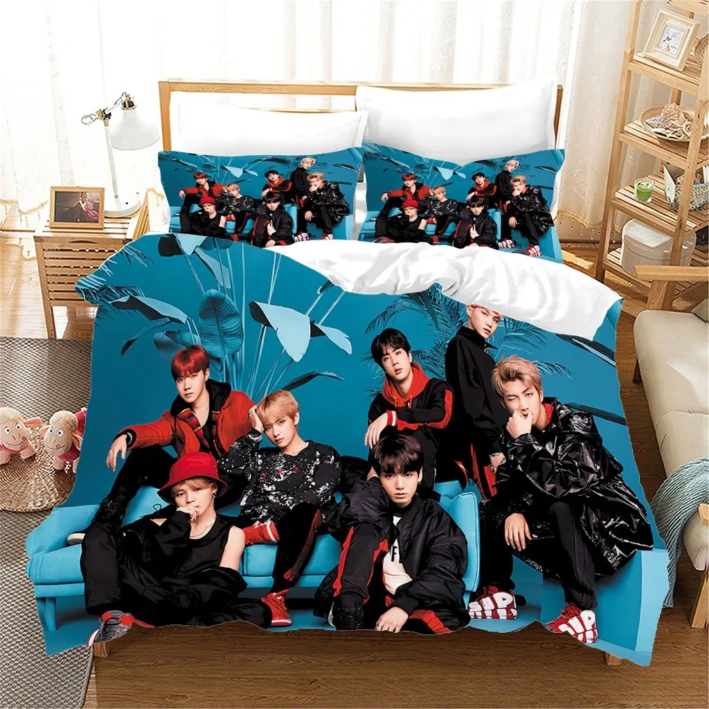 Jung Kook SUGA Jimin пододеяльник 3D изысканный корейский певец группа Kpop комплект постельного белья одеяло кровать домашний декор подарок для девочек и мальчиков Jung Kook SUGA Jimin пододеяльник 3D изысканный корейский певец группа Kpop комплект постельного белья одеяло кровать домашний декор подарок для девочек и мальчиков