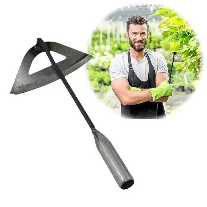 

All-steel Hardened Hollow Hoe, Handheld Weeding Rake, Planting Vegetable Farm Garden Agriculture Tool Weeding Accessories