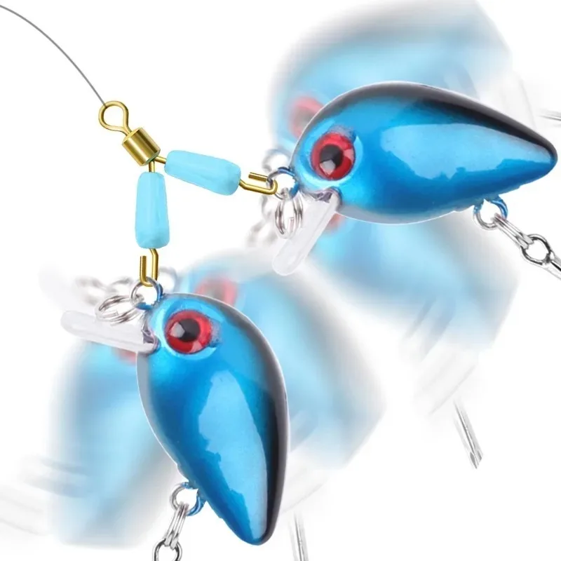 Double Hooks Contactor Device Subline Anti-winding Bifurcation Separator Splitter Space Bean Fishing Line Swivel Tying Tool