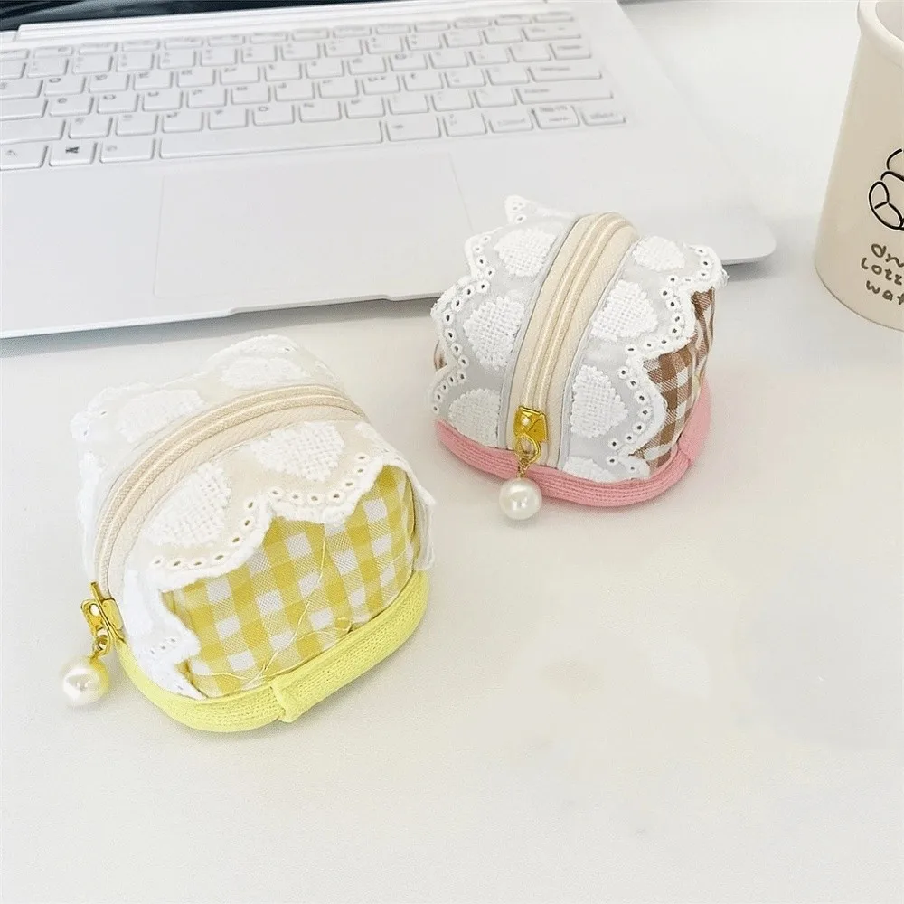 Sweet Multifunctional Mini Coin Purse Lace Jewelry Packing Bag Small Lipstick Bag Lovely Card Holder Earphone Bag Travel