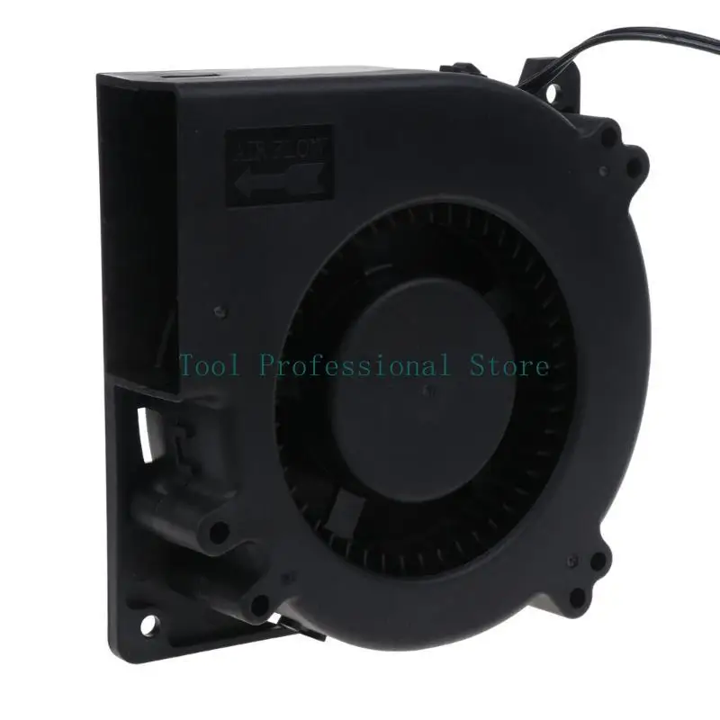 57QF DC12V Blower 2600 دورة في الدقيقة 5.5x2.1mm محمل كرة مزدوجة أنثى للطبخ موقد