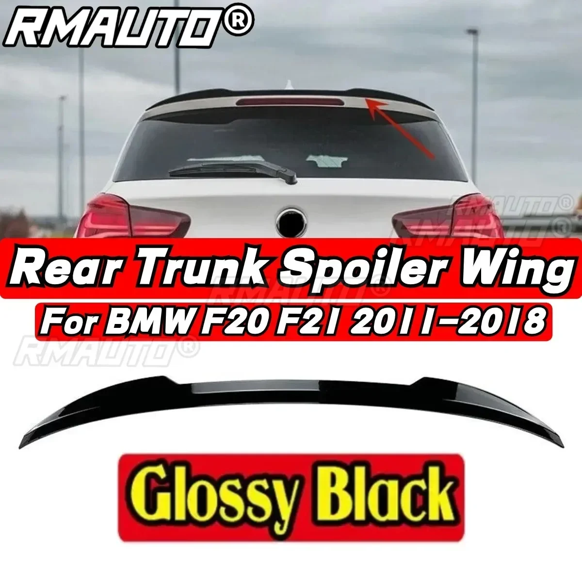 Car Rear Roof Spoiler Car Rear Spoiler Wing Car Accessories For BMW F20 F21 2012-2020 120i 118i M135i M140i 1 Series