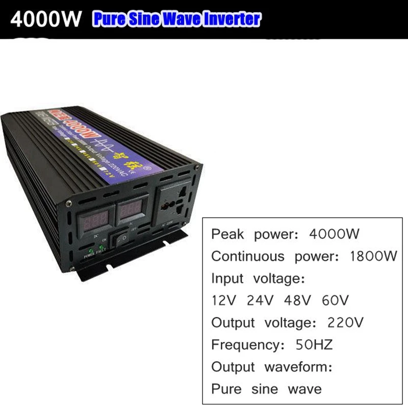 Low Frequency Inverter 50Hz 12v 220v DC AC Inverter 3000W 12v Pure Sine Wave Inverter for Home Energy Storage System Unit
