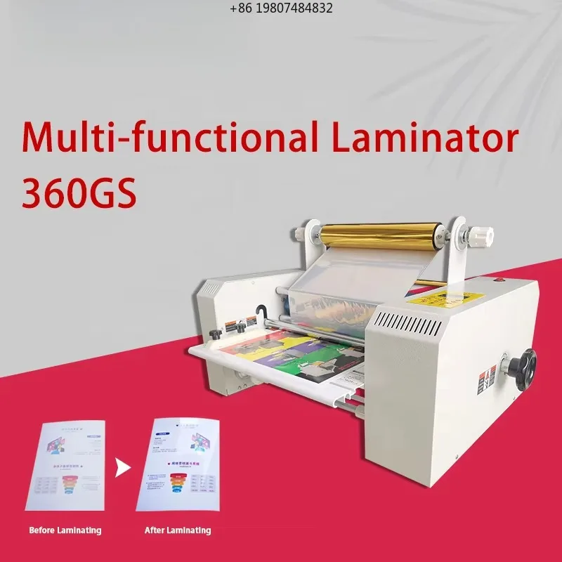 

WD-360GS Hot Roll Laminator, Aluminium Foil Laminating Machine with Digital Heat Transfer HOT Stamping Fast Shipping