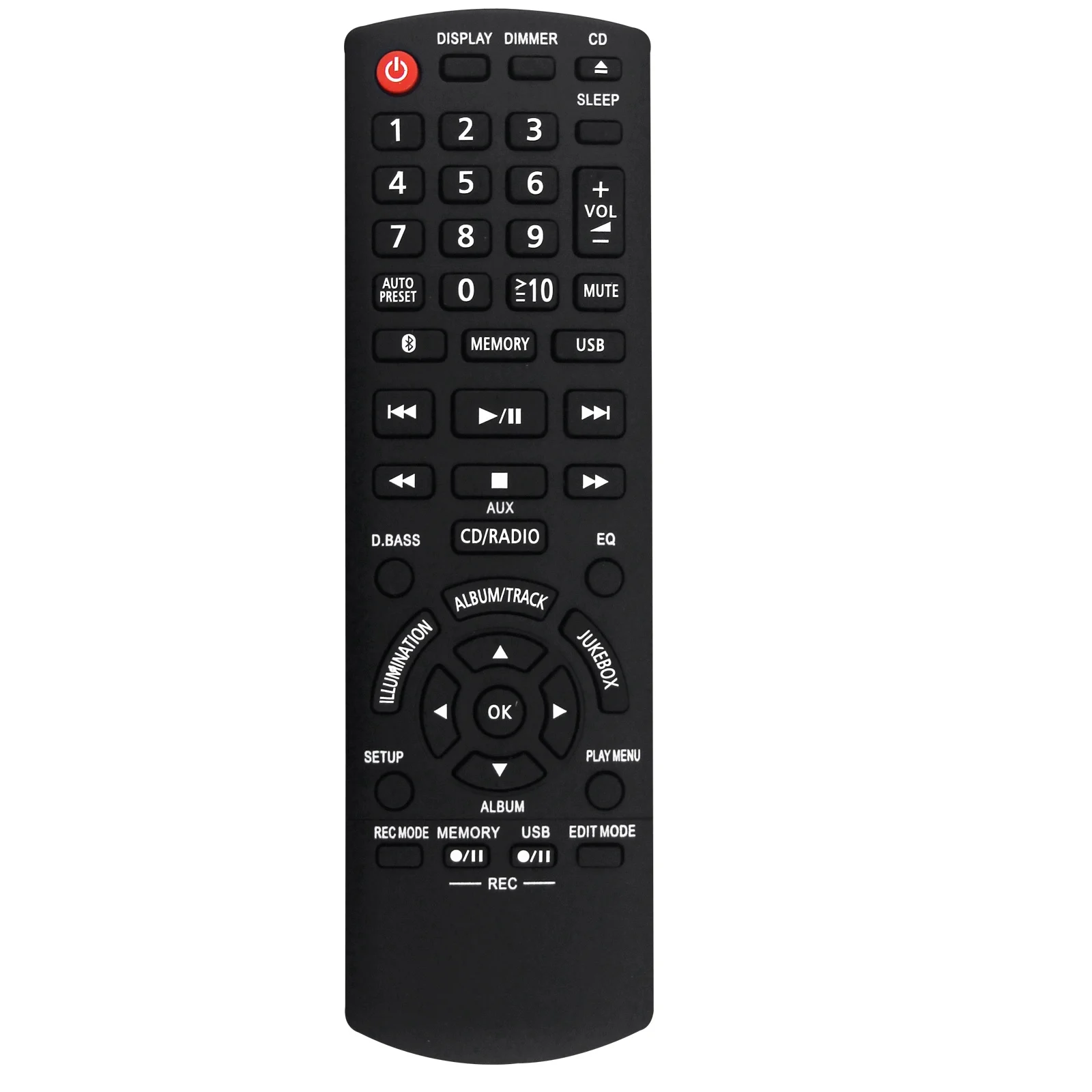 Replace N2QAYB001094 Remote for Panasonic SA-AKX900 SCAKX300 SA-AKX400 SA-AKX550 SA-AKX500 SA-AKX600 BT CD Stereo System