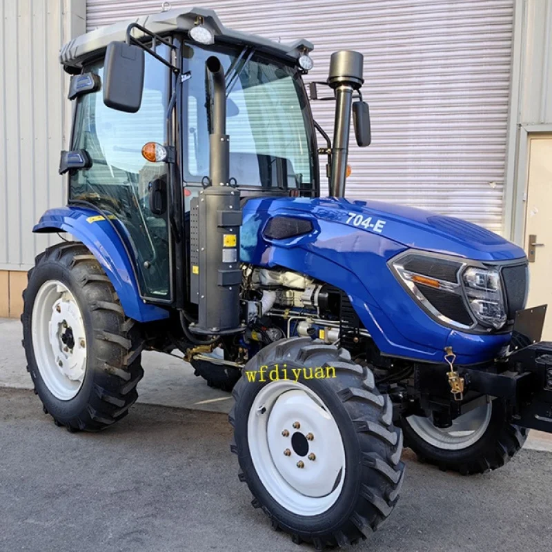 Cheap price：4x4 70hp A/C cabin farm agriculture tractors diesel motor traktor