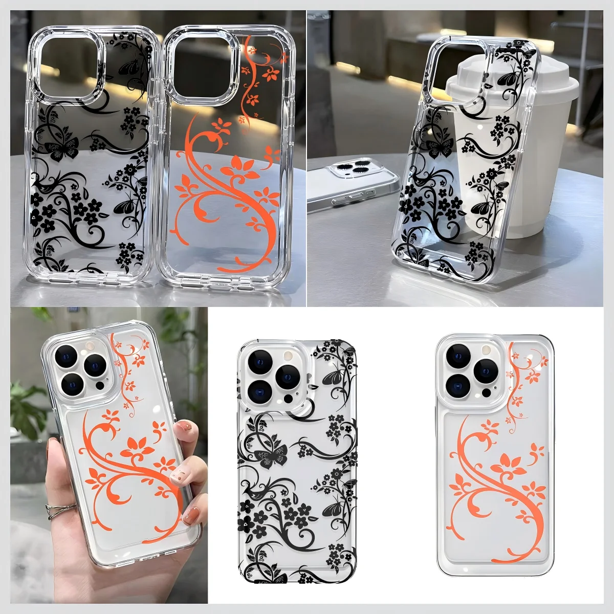 Butterfly Floral Phone Case for Samsung Galaxy A56 A36 A26 A55 A35 A05S A15 A54 A34 A24 A14 A05 A04 A13 A73 A53 4G 5G