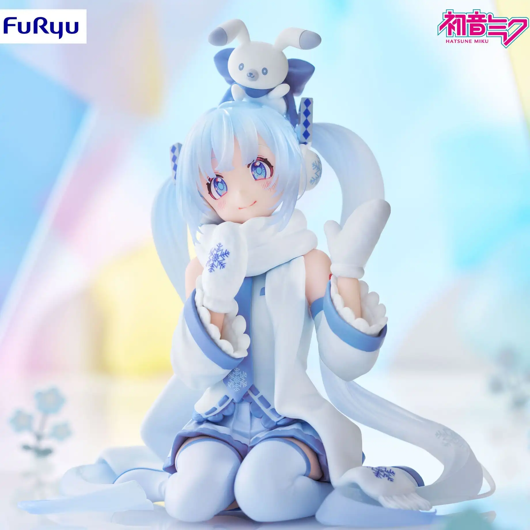 judai-オリジナル-furyu-piapro-キャラクター初音ミク-ラビット雪音ヌードルストッパーフィギュア-スノースカイタウン-アクションフィギュアモデル