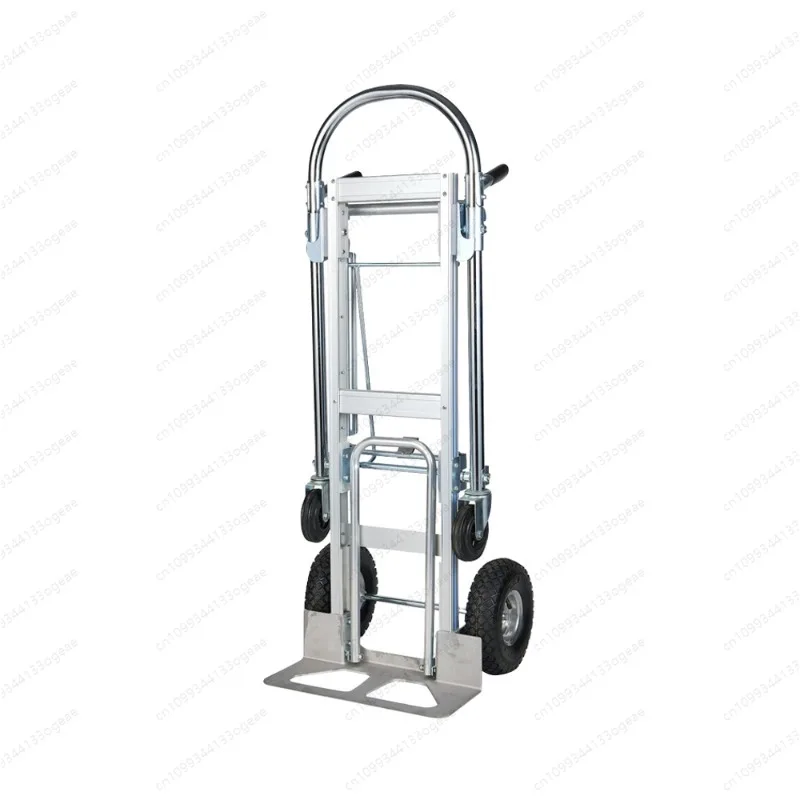 Factory Direct Aluminum Alloy Flatbed Truck Load King Folding Trolley Tiger Truck Luggage Platform Structure for Warehouse Use