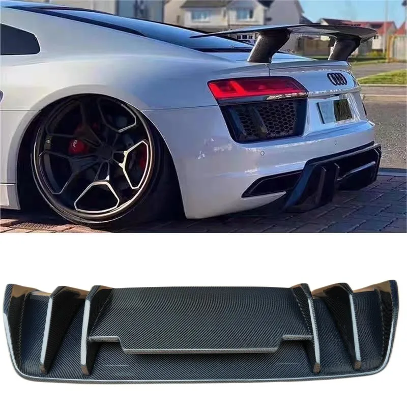 

R8 Carbon Fiber Splitter Rear Lip Diffuser Fits For R8 V8 Gen 2 2017-2022