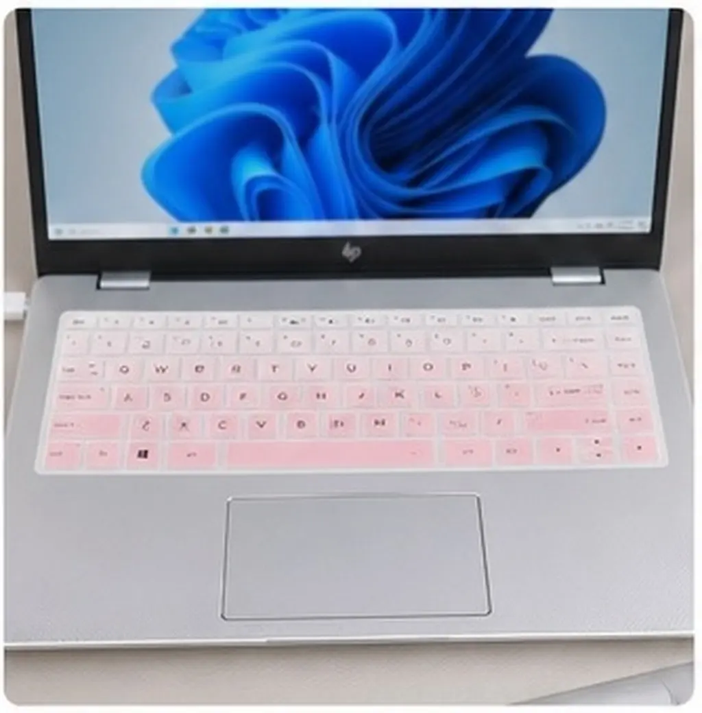 2Pcs 14 Inch Silicone Keyboard Cover for Laptop Spill Proof Dustproof Washable Breathable Protective Film Compatible with