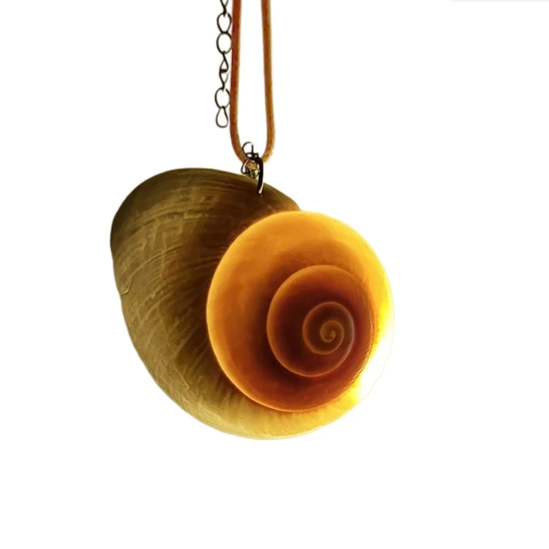 Glowing Seashells Pendant Necklace with Adjustable Rope Chain for Night Parties and Outdoor Event Trendy Women
