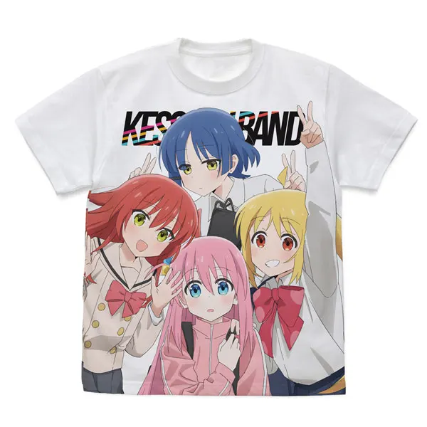 

Youth Comedy Anime "Bocchi The Rock!" Girls' Band Printed T-shirt, Anime Merchandise, 2026 New Adult/children's Cosplay Top