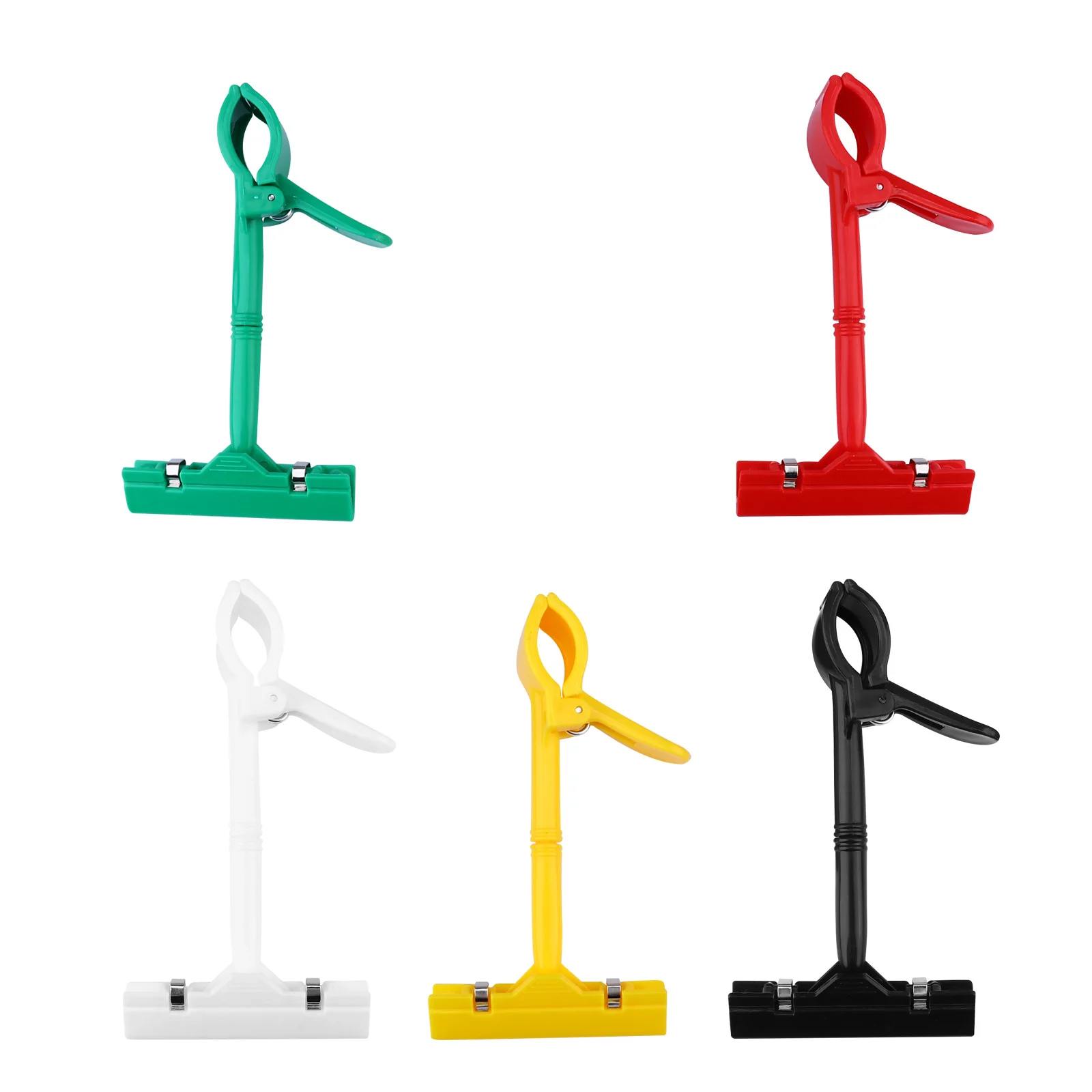 

5 pcs Adjustable Plastic Sign Clip Price Tags Holder Label Clamp Promotions Display Advertising Merchandise Retail Office Use