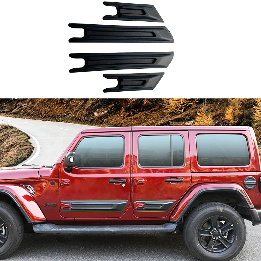 

Car Styling Door Body Side Skirt Anti-scratch Decorative Protection Strip Molding Cladding Body Kits For Wrangler JL JK JT