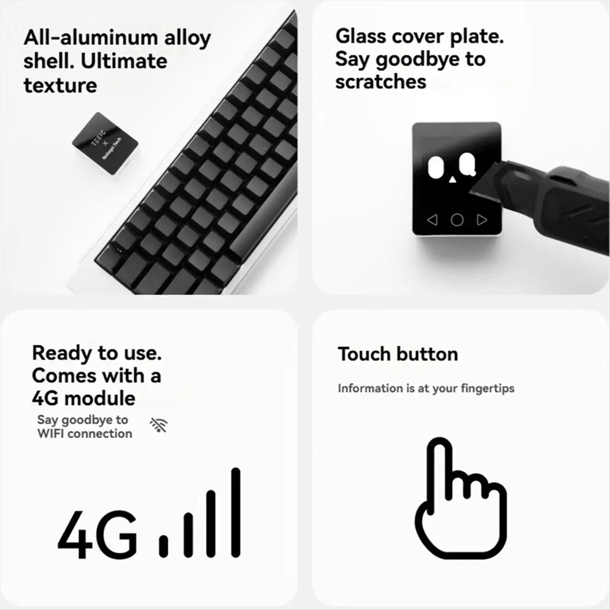 For Xiaozhi Ai Robot 4G & WIFI Xiaozhi Touch Buttons Robot Xiaozhi Intelligent Dialogue Robot Ideal Companion Gift