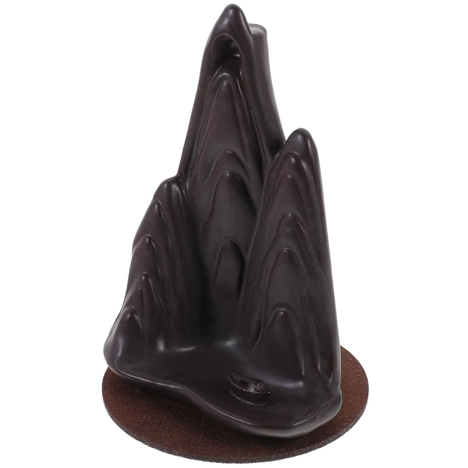 

1Pcs Ceramic Censer Holder Mountain Shape Backflow Incense Burner for Home Meditation Yoga Room Decor Air Purifying Aromatherapy