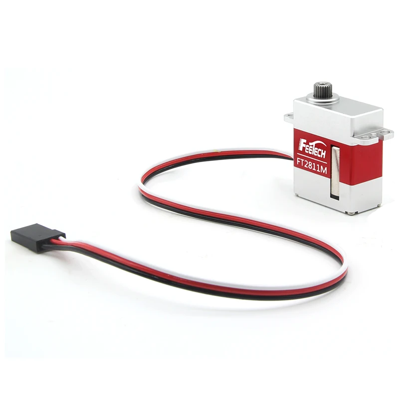 7.4V 11Kg 0.059 Detik Servo Mikro Tanpa Biji Servo Kemudi RC untuk 1/24 Axial SCX24 C10 JLU Bronco RC Mobil Perayap TRX4M Bagian Peningkatan