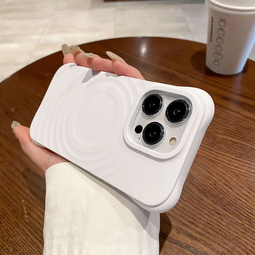 For Magsafe Magnetic Wireless Charge Cases For iPhone 15 ProMax case iPhone 14 13 12 11 Pro Soft Liquid Silicone Anty fall Cover