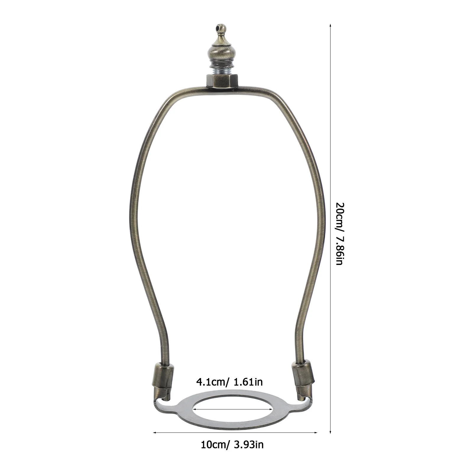 2pcs Lamp Shade Installation Bracket Kit Cylindrical Harp Holder Finial For Floor Table Lamp Repair Replacement Parts Hardware