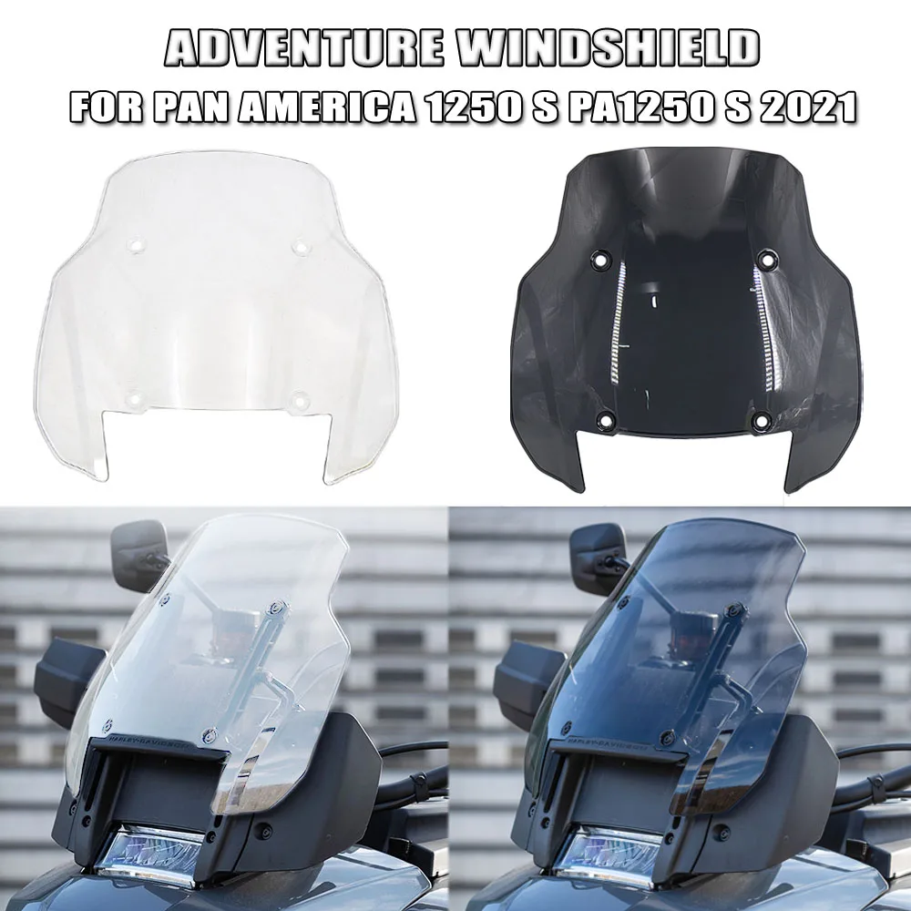 

NEW Motorcycle Windscreen Windshield Deflector Protector Wind Screen FOR PAN AMERICA 1250 S PA1250 S PANAMERICA1250 2021