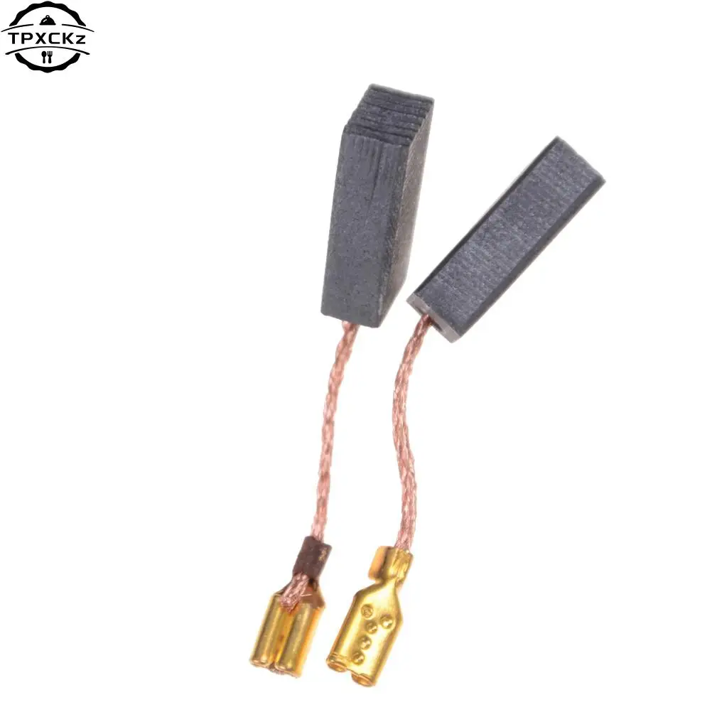 10PCS Graphite Copper Motor Carbon Brushes Set Tight Copper Wire for Electric Hammer/Drill Angle Grindern 15*8*5mm