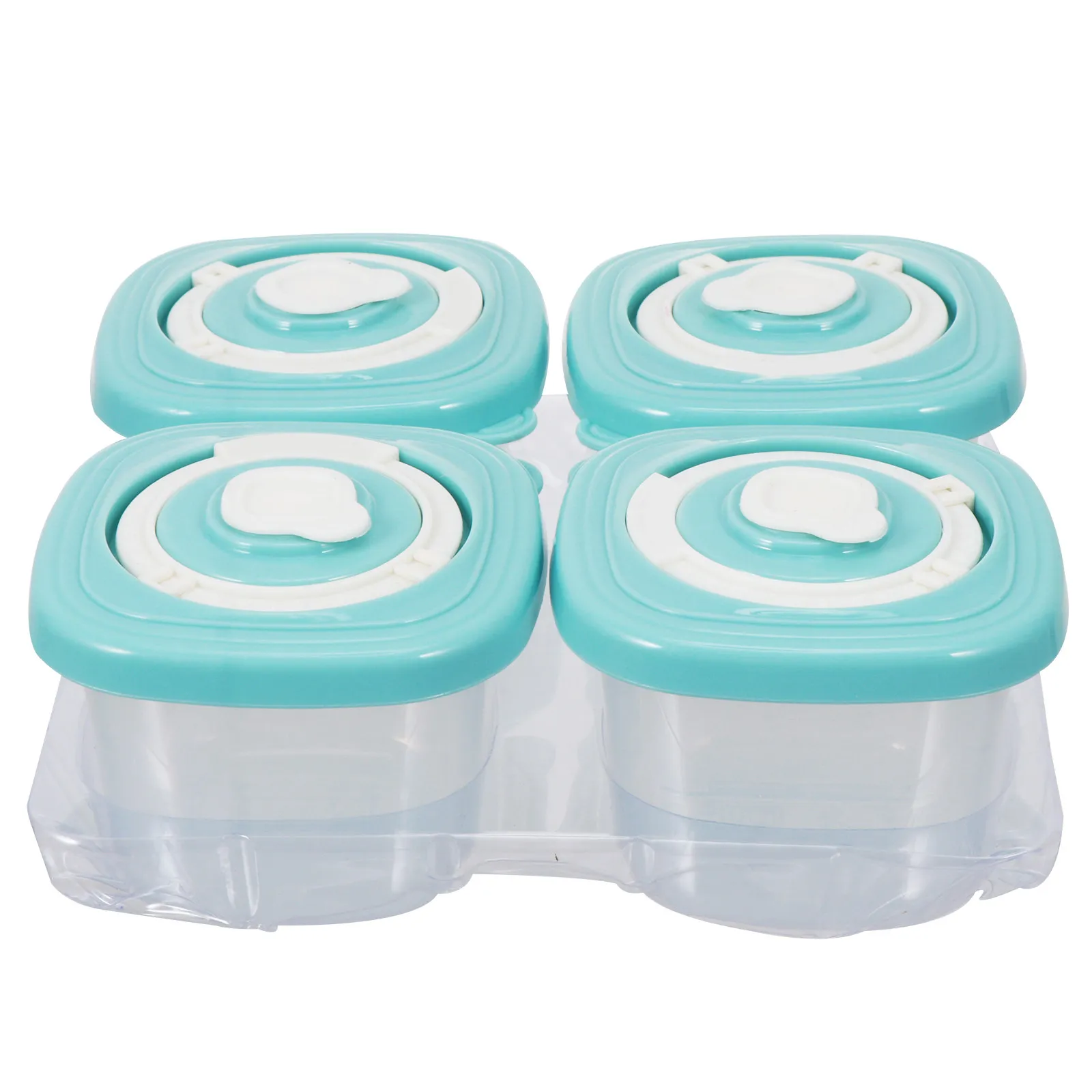 

4Pcs Baby Food Storage Boxes Set PP Tpe Silicone Snack Container for Infant Formula Fruit Candy Travel Portable Microwave Safe