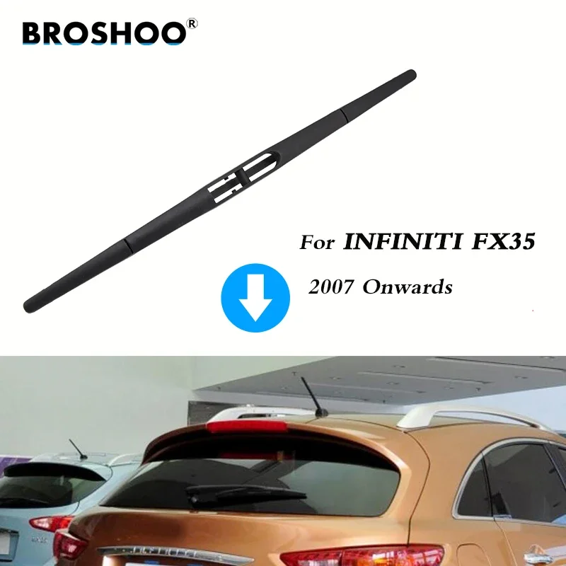 BROSHOO Car Rear Wiper Blades Back Windscreen Wiper Arm For Infiniti FX35 Hatchback (2007-) 350mm,Windshield Auto Accessories