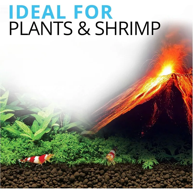 Plant and Shrimp Stratum for Freshwater Fish Tanks, 17.6 lbs. – Aquarium Substrate for Strong Plant Growth, Supports Neutral