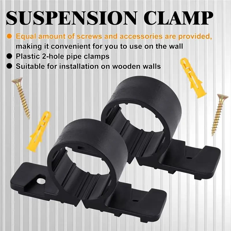 A67P-50 Pack Pipe Supports Suspension Pex Pipe Clamp Tubing Supports With Screws For Pex, Copper, CPVC Pipe