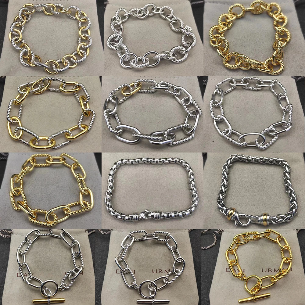 2025 نمط جديد DY سوار للرجال والنساء سوار زوجين عصري ورجعي لارتداء اليومي سوار سحر