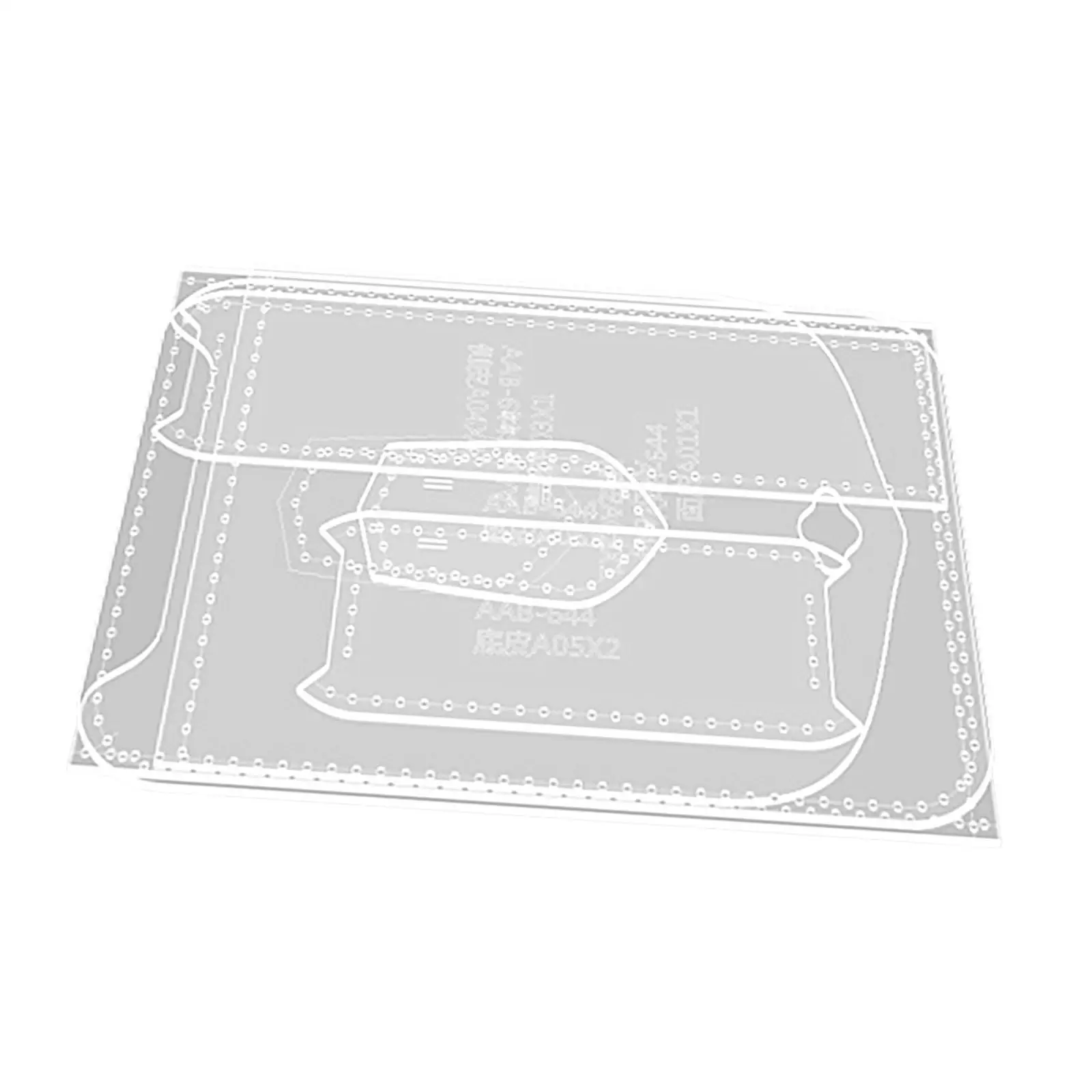 

7x Acrylic Clear Template Leathercraft Wallet Pattern Stencil Template Set