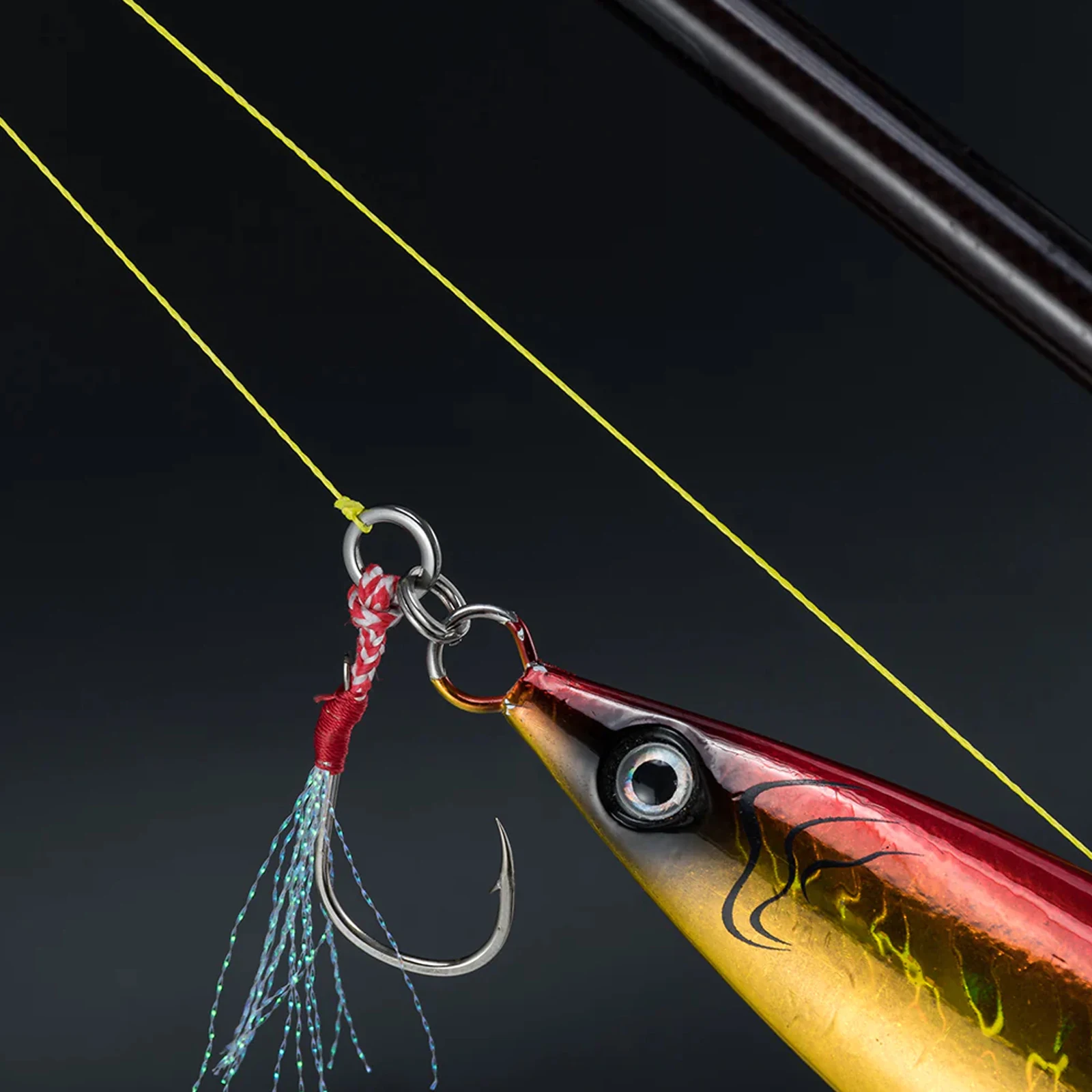 Imagem -05 - Pesca Anéis Sólidos Conector Lure sem Costura de Alta Resistência Heavy Duty Terminal Tackle 20 a 100pack Aço Inoxidável