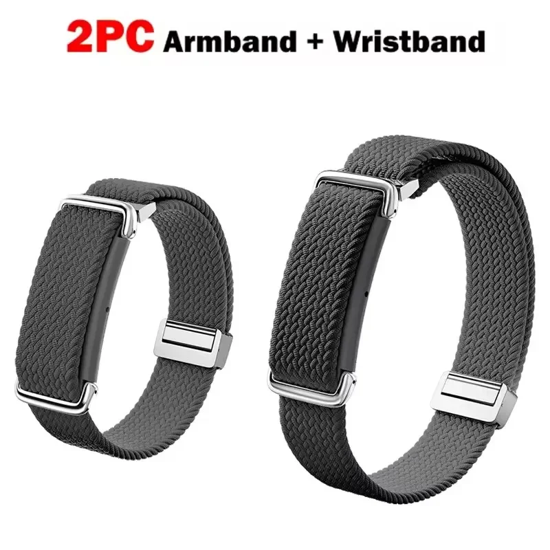 Premium Silicone+Nylon Strap For Google Fitbit Air Bicep Strap Magnetic Buckle Fitness Tracker For Google Fitbit Air Wristbands
