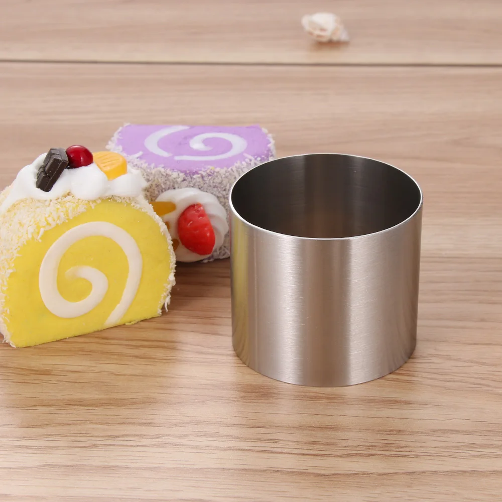 5/6/8CM Cake Ring Mold Round Shape Stainless Steel Reusable DIY Baking Tool Mousse Circle Kitchen Gadget Pastry Accessories