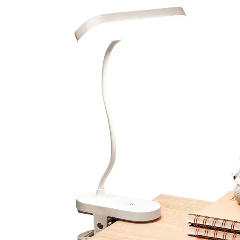 A19F-Clip-On LED Reading Light, USB Rechargeable Portable Light, Ideal For Student Dormitory Dorms, Bedroom Desks And Offices
