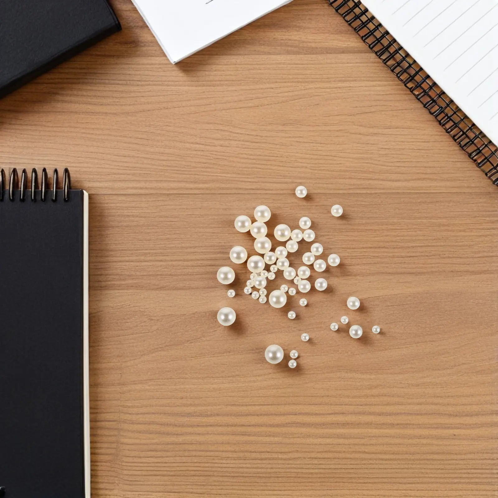 500Pcs Round Imitation Pearls Ivory Vase Filler 6Mm 10Mm 14Mm No Hole Faux Pearl Beads Wedding Party Table Scatter Floating