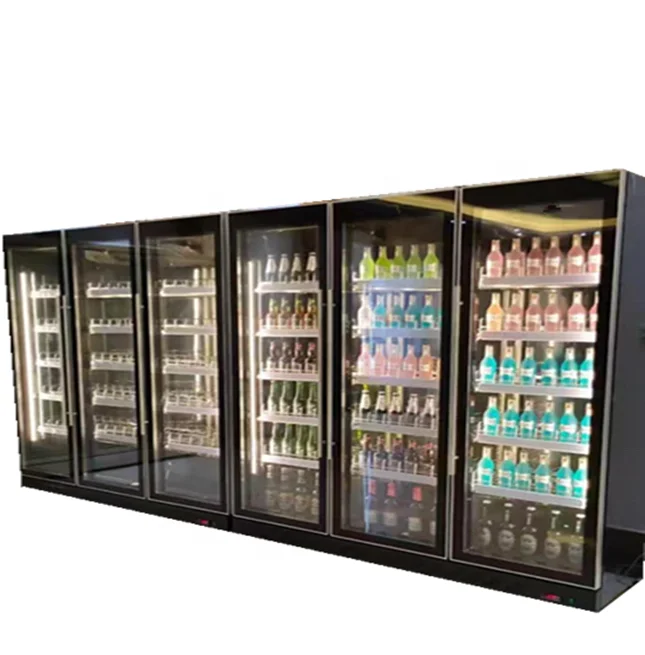 Guter Preis Glastür Gefrierschrank Supermarkt Weingetränk Kühlschrank für Cola Soda Kühler