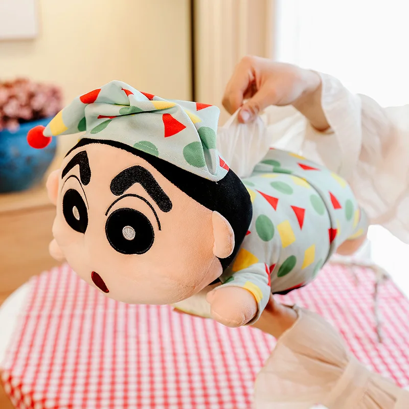 Nuovo 45 CENTIMETRI Anime Crayon Shin-chan Q Versione Action Figures Peluche modello di bambola Scatola da disegno di carta Giocattoli ornamenti kawaii Regali